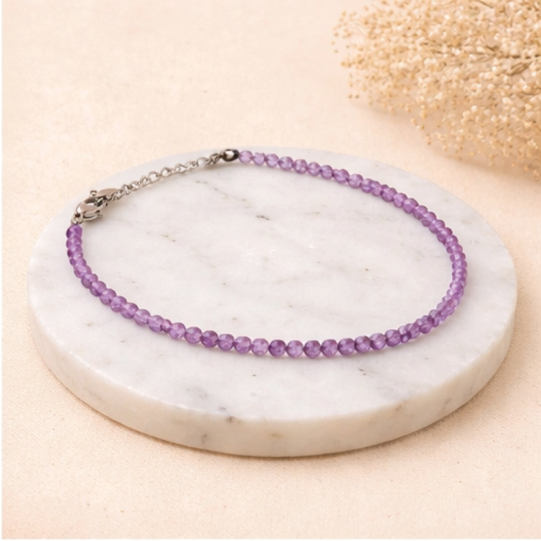 Amethyst Anklet