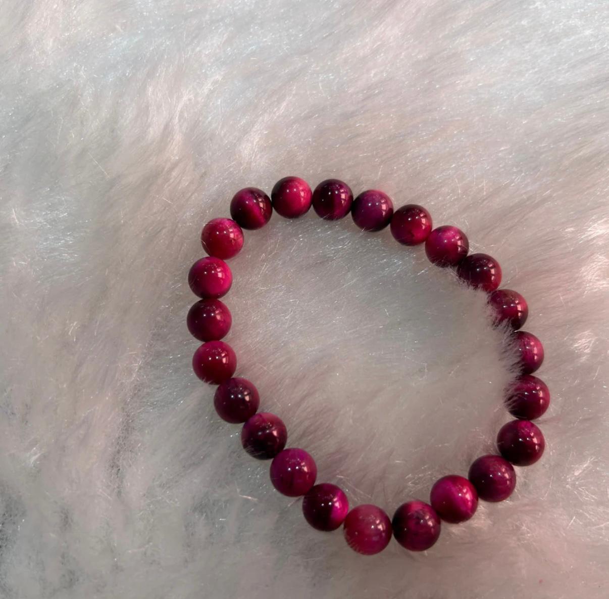 Pink tiger Eye Bracelet