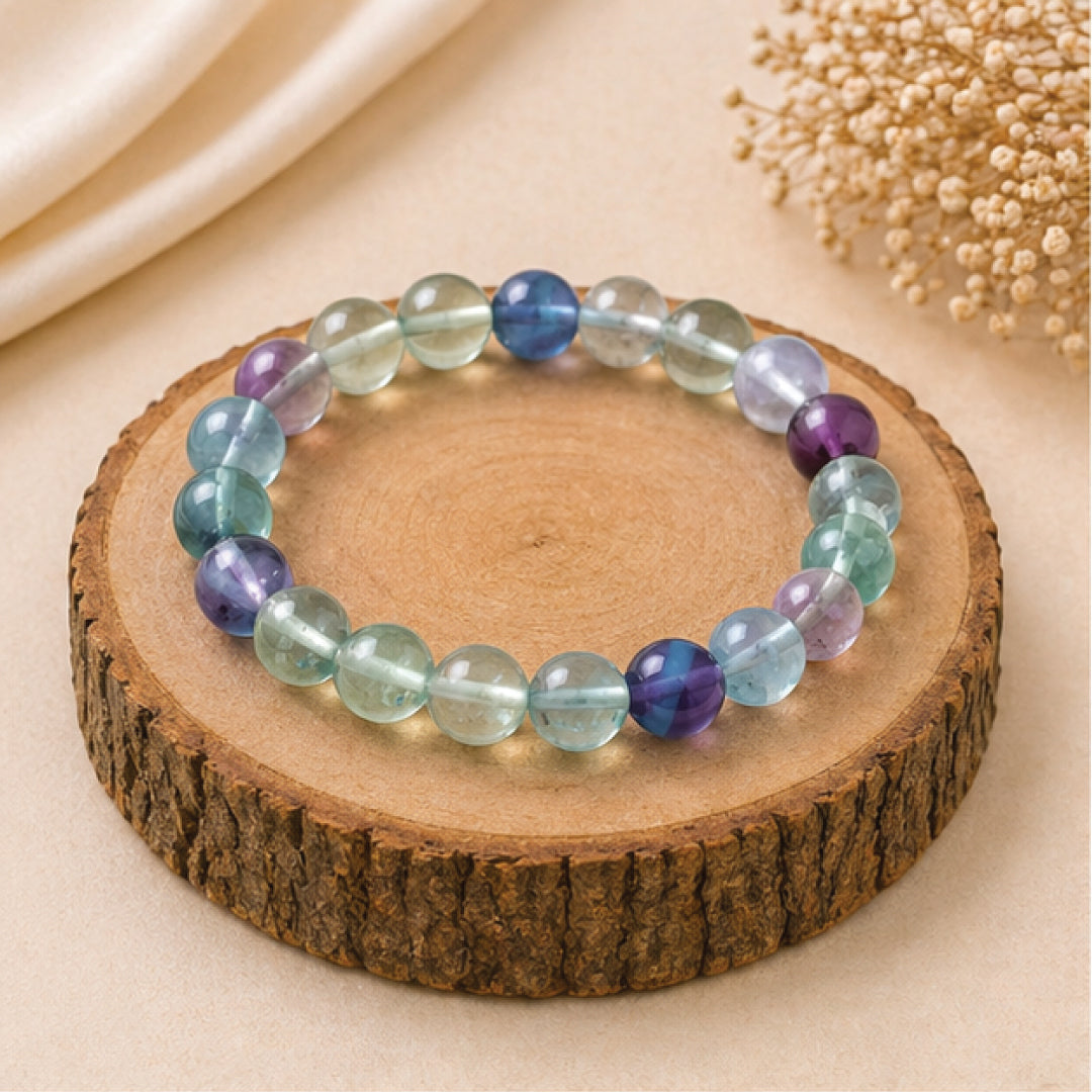 Natural Multi Flourite Bracelet