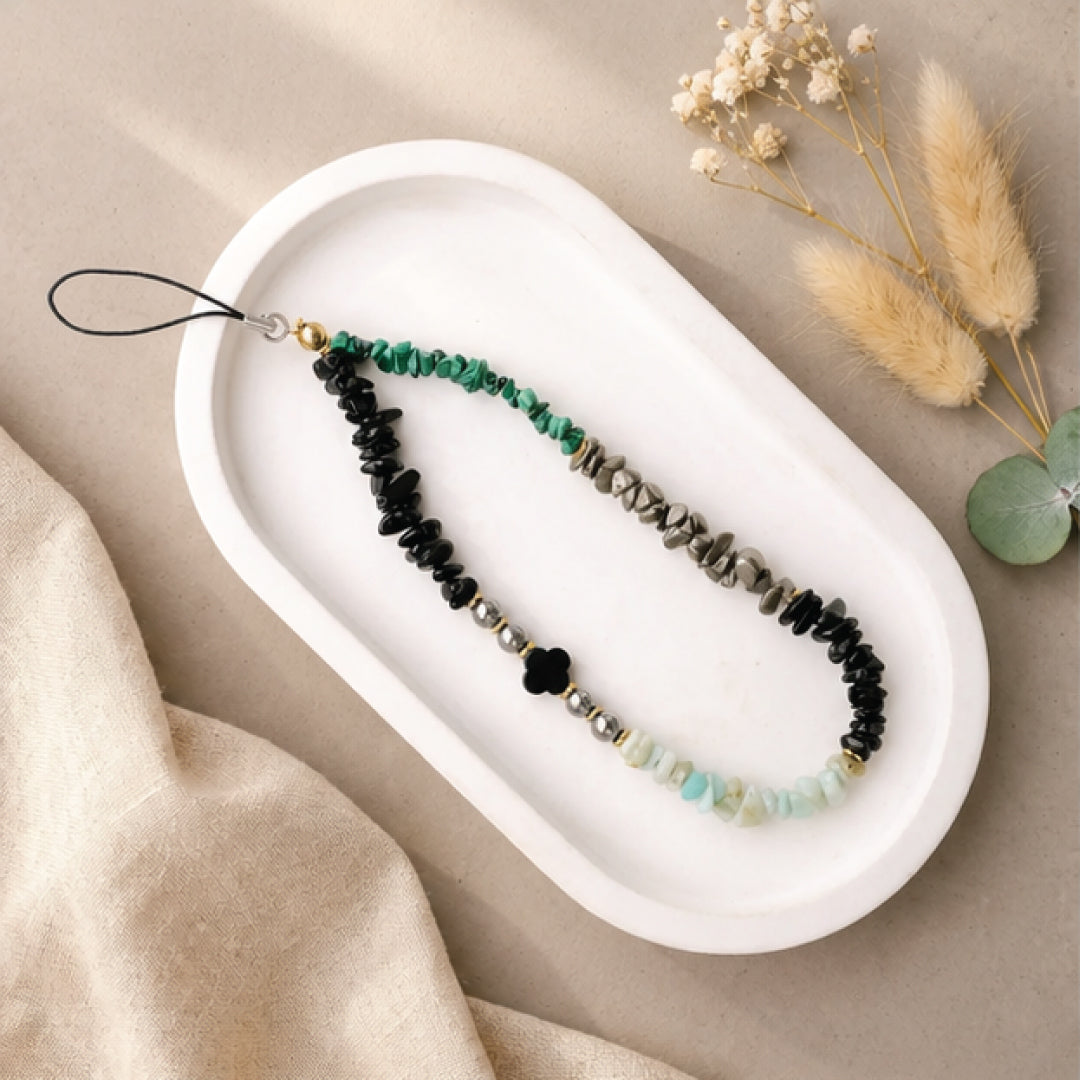 EMF protection- Black tourmaline, Malachite, pyrite, Amazonite, Shungite & Black Obsidian