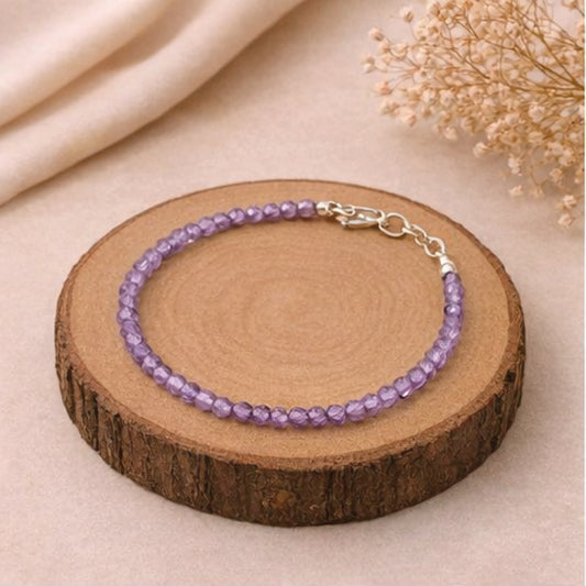 Amethyst Bracelet- Sleep relief, intuition and restful sleep 2mm