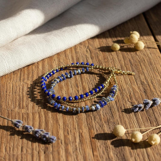 Lapiz Lazuli Beaded bracelet