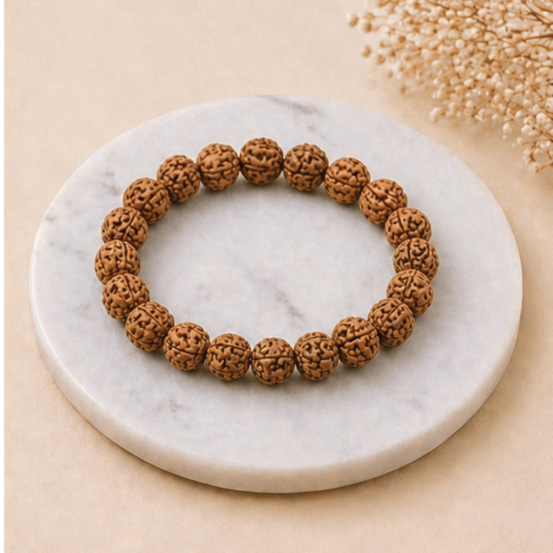 Natural Five Mukhi Rudraksh Bracelet