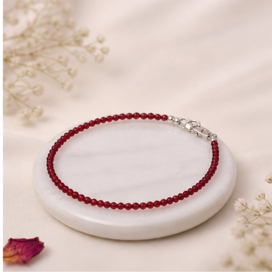 Garnet Anklet
