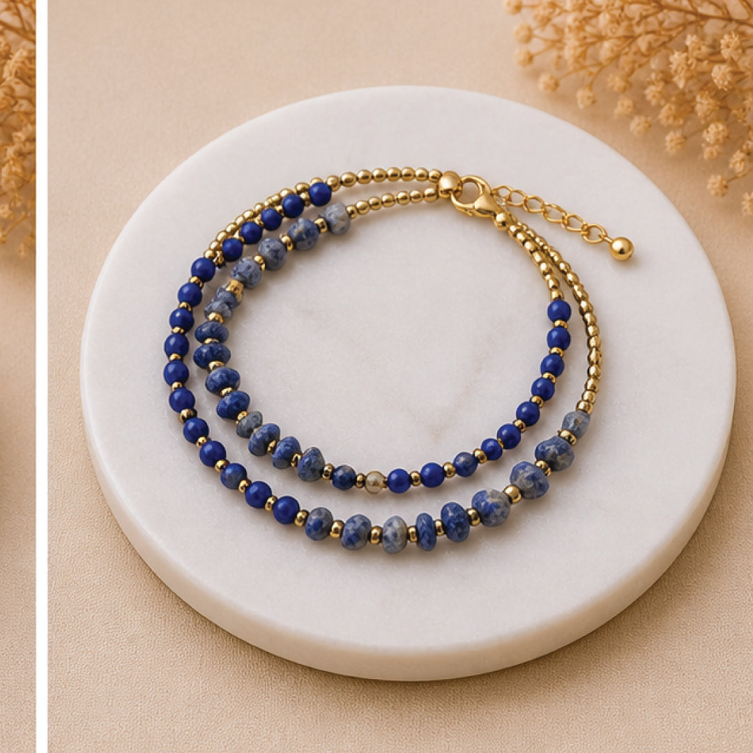 Lapiz Lazuli Beaded bracelet