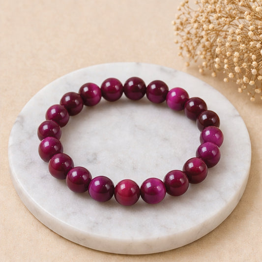 Pink tiger Eye Bracelet