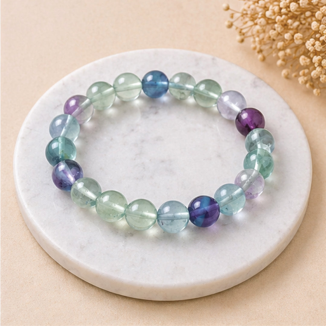 Natural Multi Flourite Bracelet