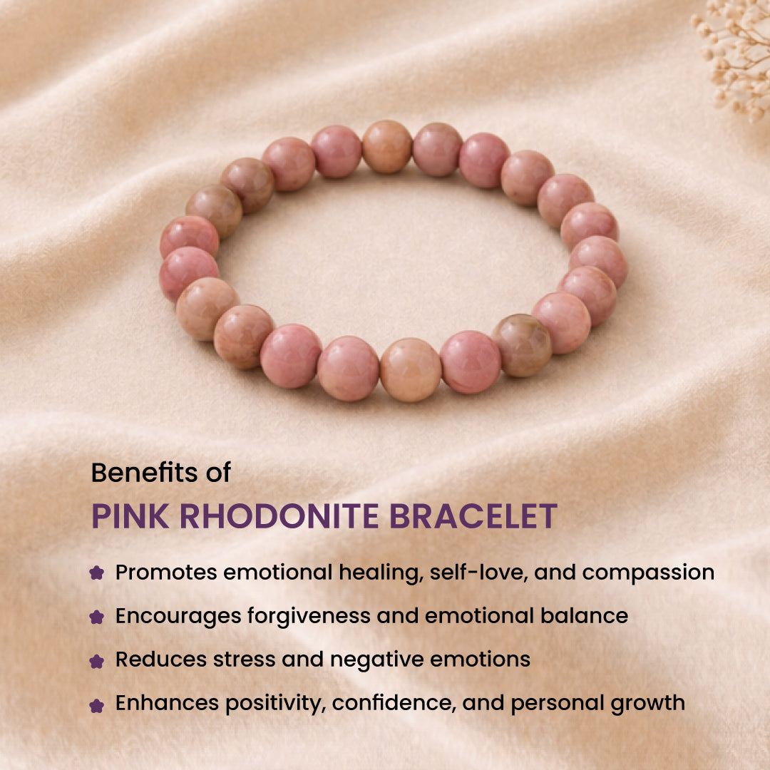 Pink Rhodonite Bracelet