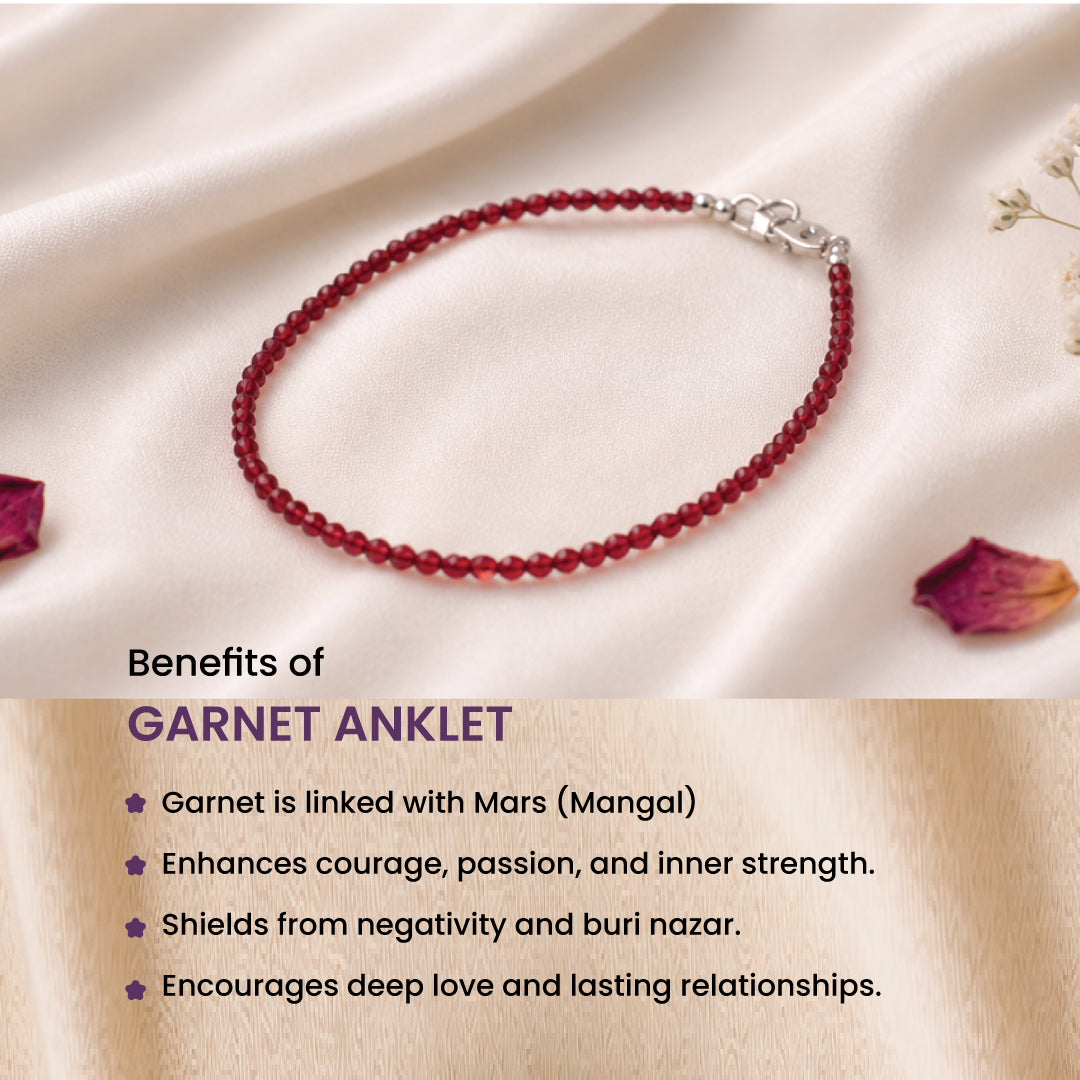 Garnet Anklet