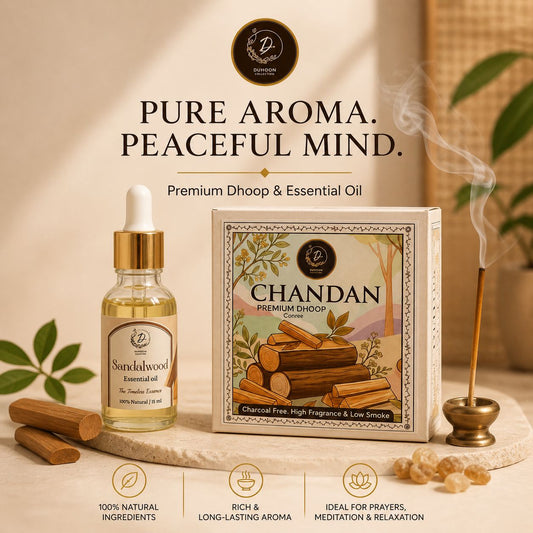 Sandalwood Dhoop Cones & Sandalwood Essential Oil — Ritual Duo