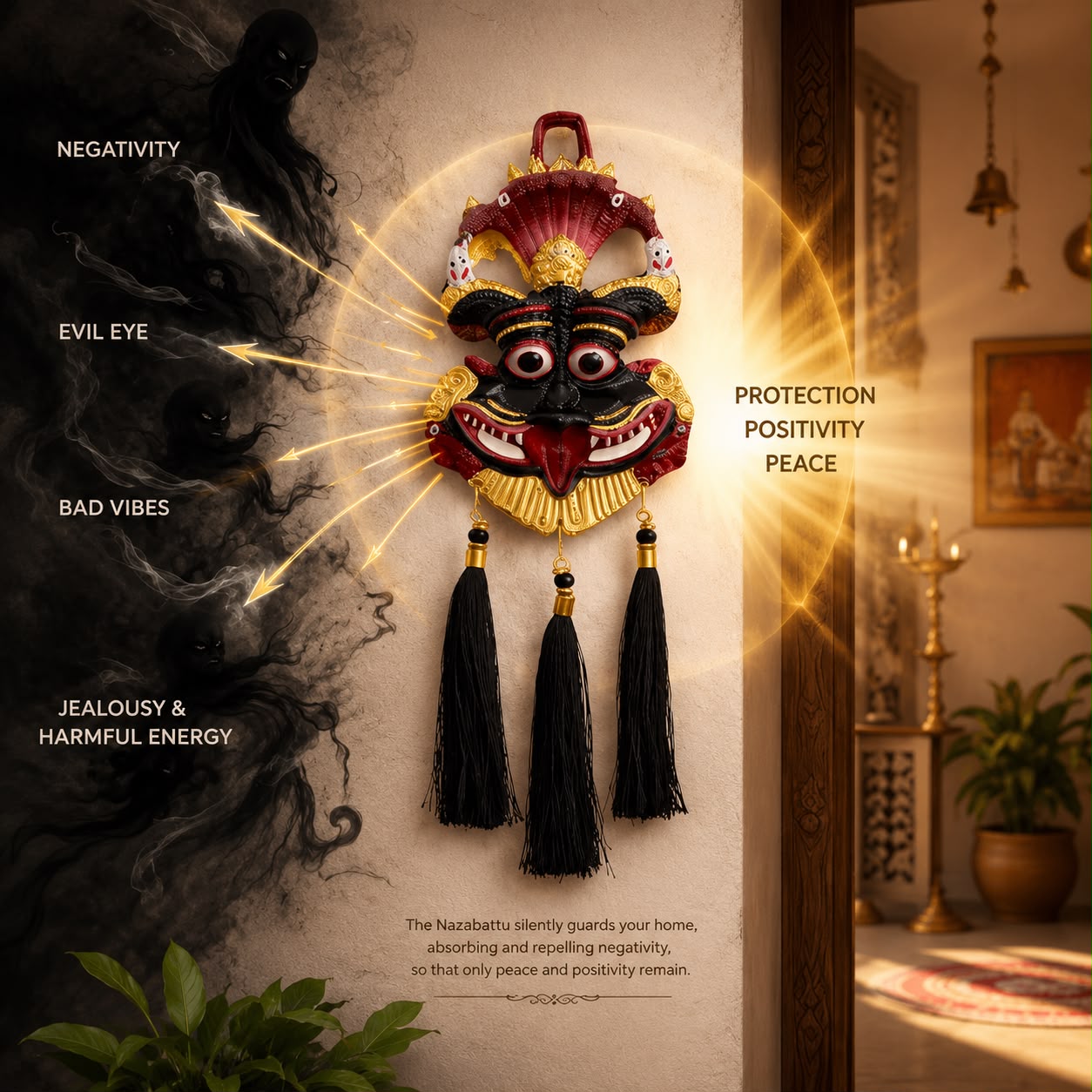 Kirti Mukha-Nazar Battu for Home Entrance