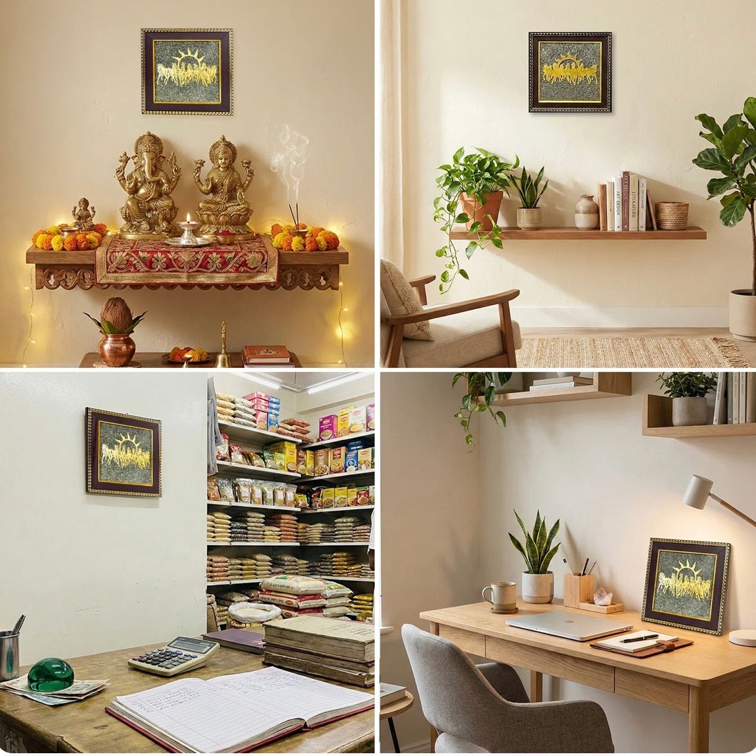 Vastu Prosperity combo- 7 horses frame+ Pyrite Turtle