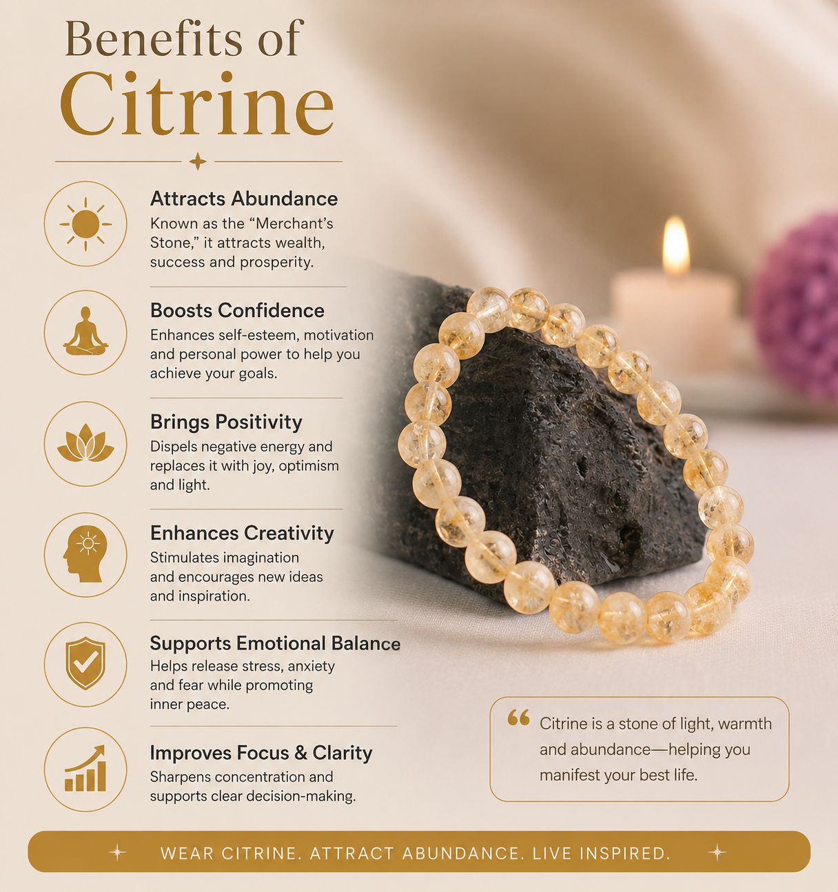 Original Citrine bracelet