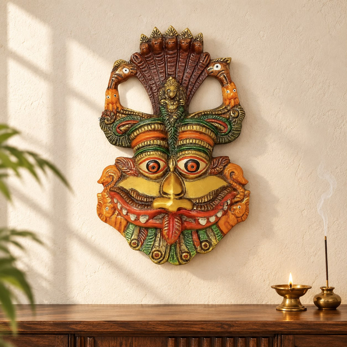 Kirimukha Nazar Battu – Sacred Protection Wall Décor