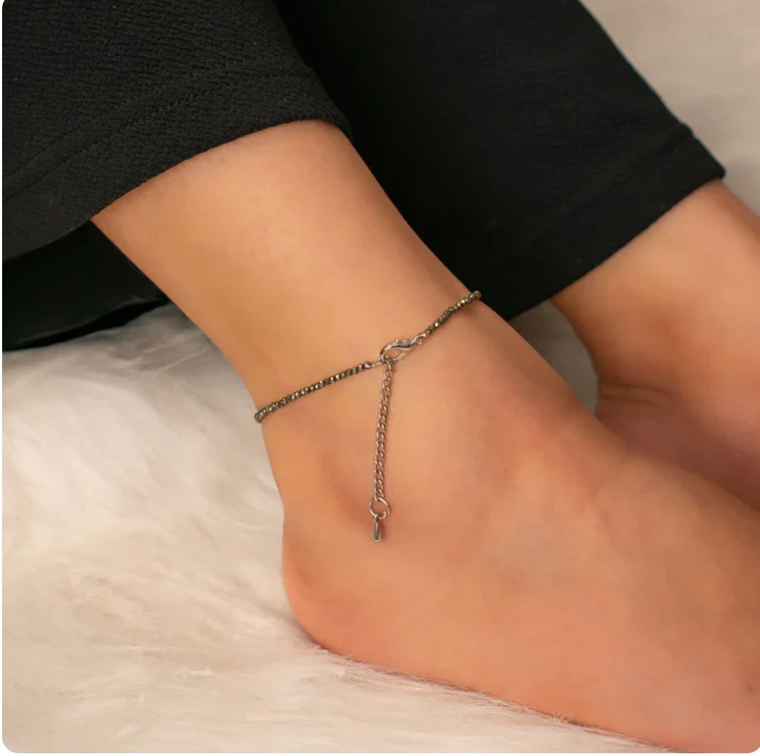 Pyrite Destiny Combo- Raw Pyrite bracelet+ Pyrite Anklet