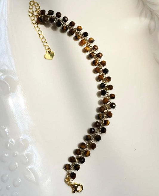 Tiger eye Woven bracelet