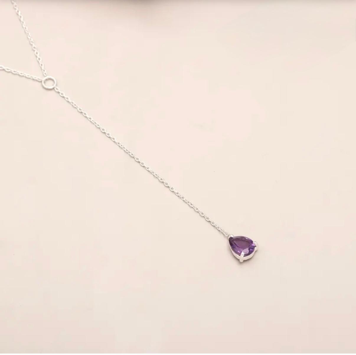 Pear Shaped Amethyst Pendant