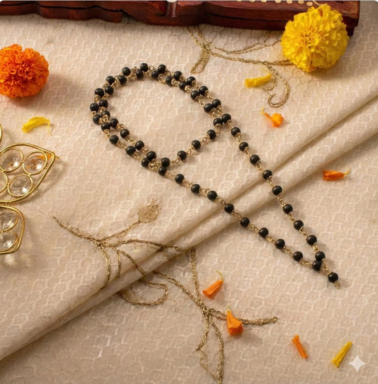 Silver plated Karungali Mala