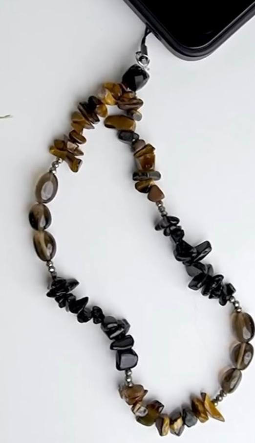 Travel Safety- Tiger eye, Black Tourmaline, Smoky Quartz & Pyrite