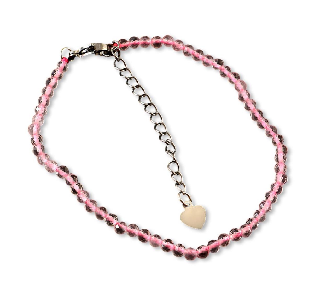 Rose quartz Bracelet- Love attraction 2mm