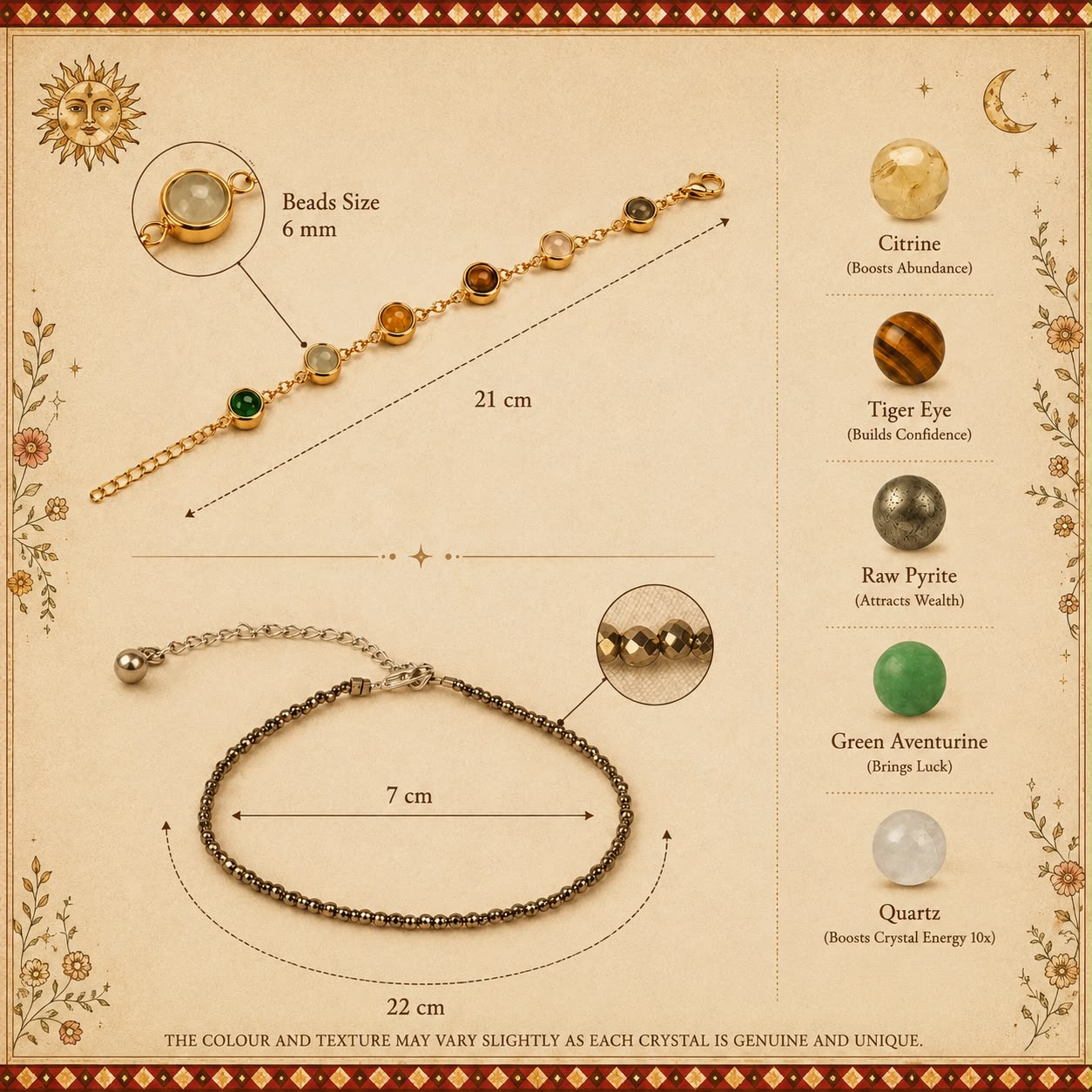 Women's Dhanyog Bracelet + FREE Pyrite Anklet
