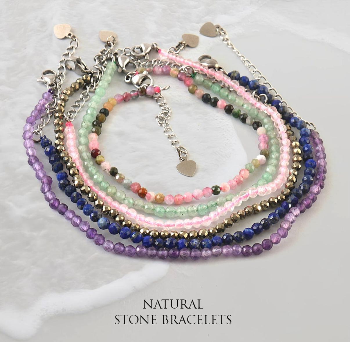 Amethyst Bracelet- Sleep relief, intuition and restful sleep 2mm